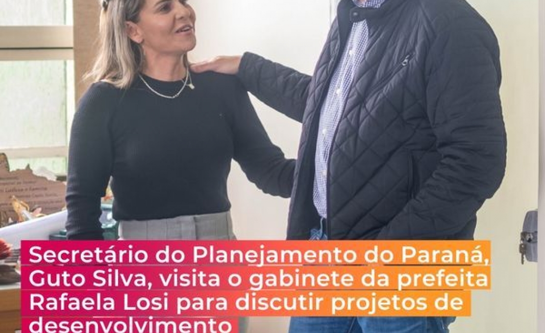 Prefeita Rafaela Losi Recebe A Visita Do Secretário Do Planejamento Do Estado Do Par...