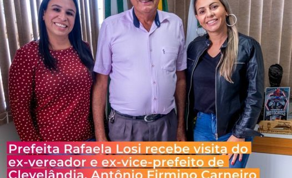 Prefeita Recebe Visita Do Ex-vereador E Ex-vice-prefeito Senhor Antônio Firmino Carn...