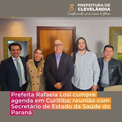 Prefeita Rafaela Losi cumpre agenda na capital do Estado