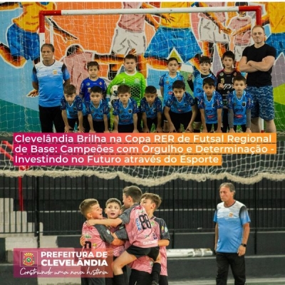 Clevelândia sedia a Copa RER de Futsal regional de base